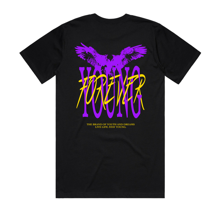 Young Forever Fountain of Youth Tee Black